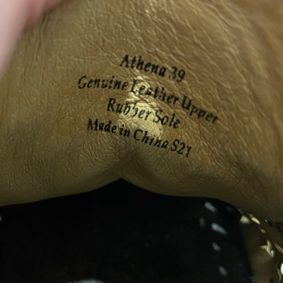 Biza Athena Leather Cut Out Black Lace Up Shoes Women's Size 39 US 8- 8.5 - Picture 2 of 8